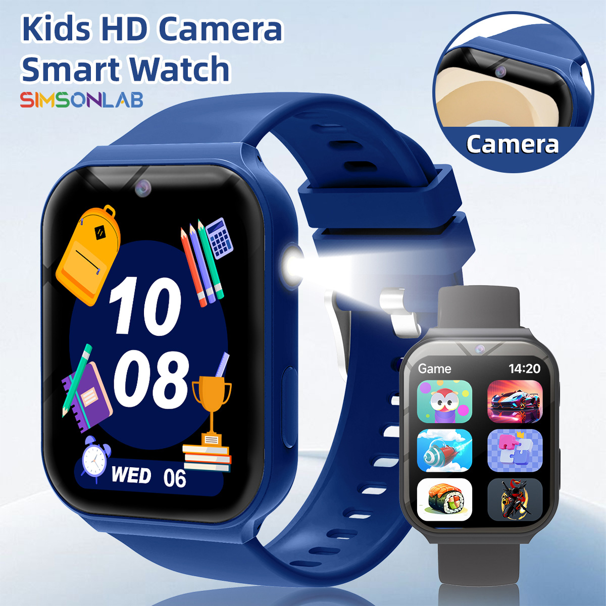 Smartwatch Watches Gift For Boys On Birthday - Study Partners for Kids HD Camera