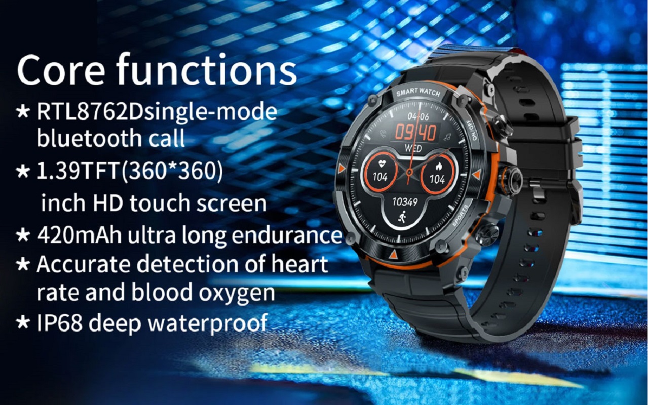 Smart watch 1.43 AMOLED Displa - Watch Vs Smartwatch ulasan dan harga