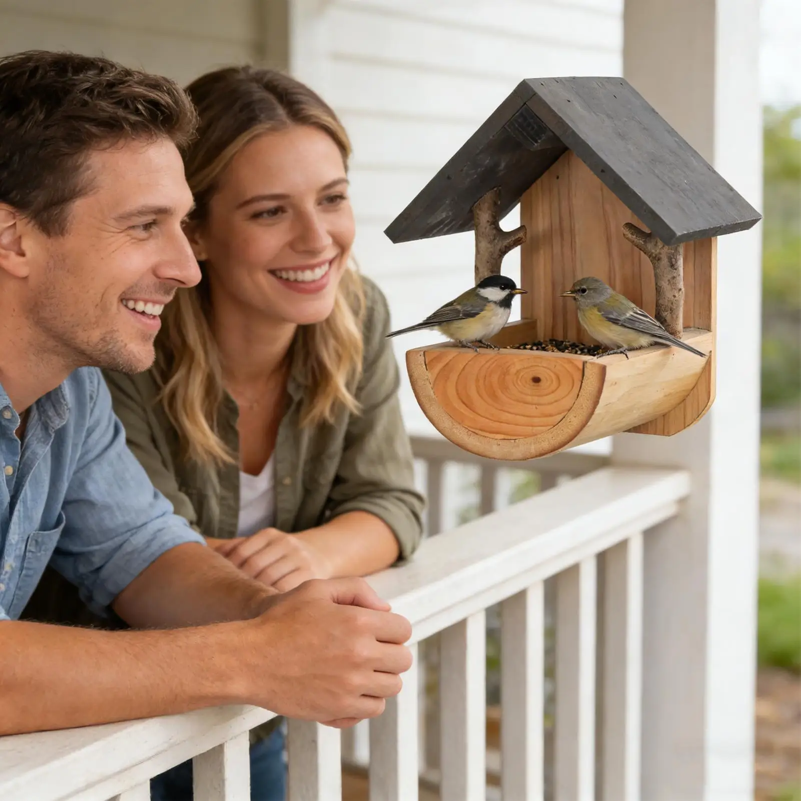 Wall Mount Wooden bird feeder  - Watch Es ulasan dan harga