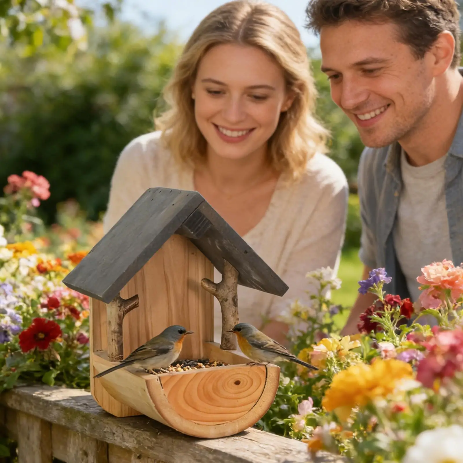 Wall Mount Wooden bird feeder  - Watch Es ulasan dan harga