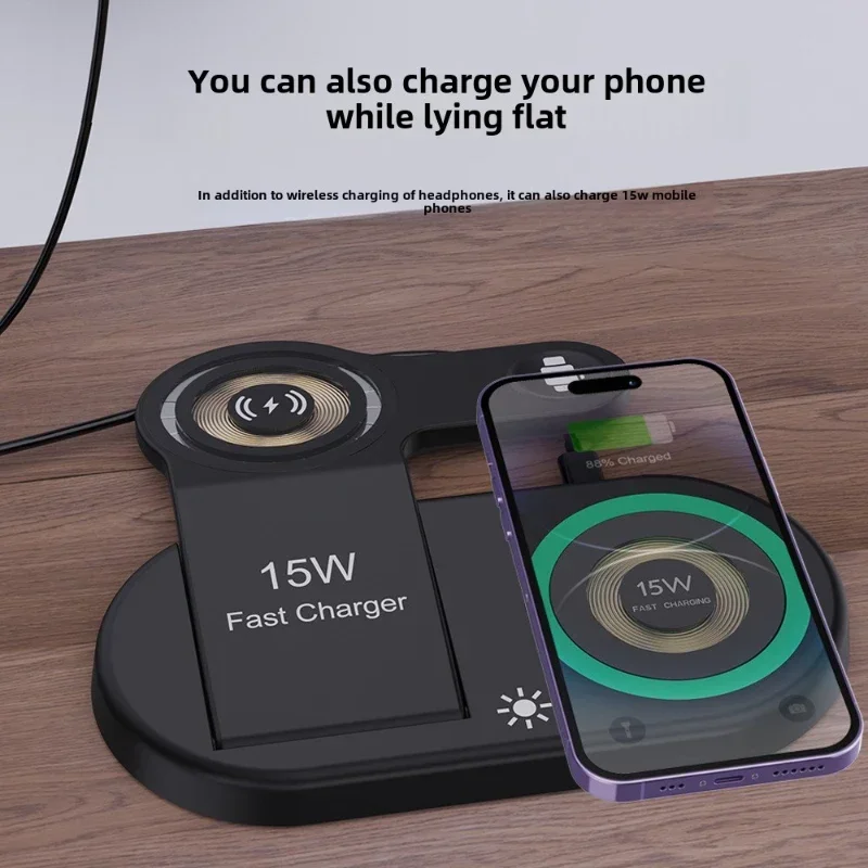 15W Fast Wireless Charger Stan - Watch 7 Smartwatch Iphone ulasan dan harga
