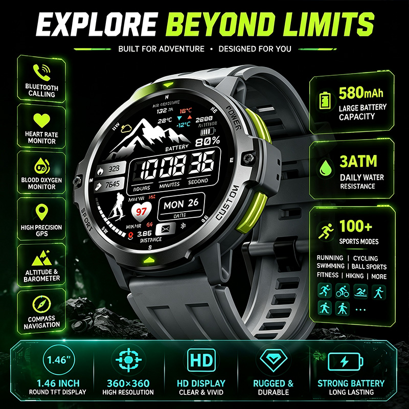 Bluetooth Smart Watch Compass  - Timex Watches Smartwatch ulasan dan harga
