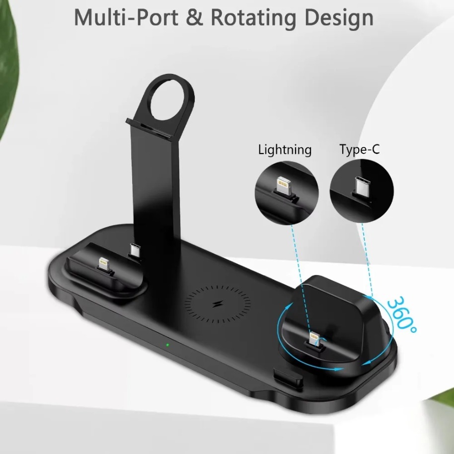 7 in 1 Wireless Charger Stand  - Watch 7 Smartwatch Iphone ulasan dan harga