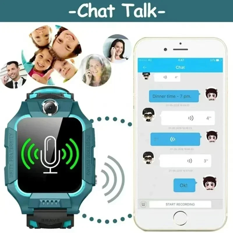 Lenovo 5G Kids Smart Watch Gif - Smartwatch Watches For Children ulasan dan harga
