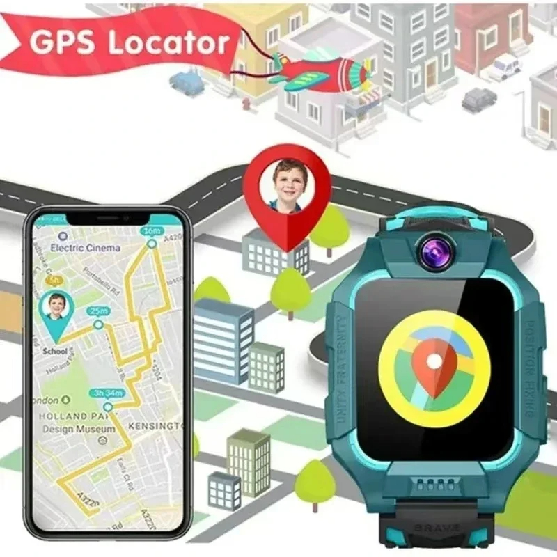 Lenovo 5G Kids Smart Watch Gif - Smartwatch Watches For Children ulasan dan harga