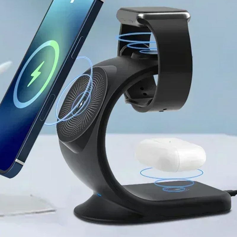 Magnetic Wireless Charger 3 in - Watch 7 Smartwatch Iphone ulasan dan harga