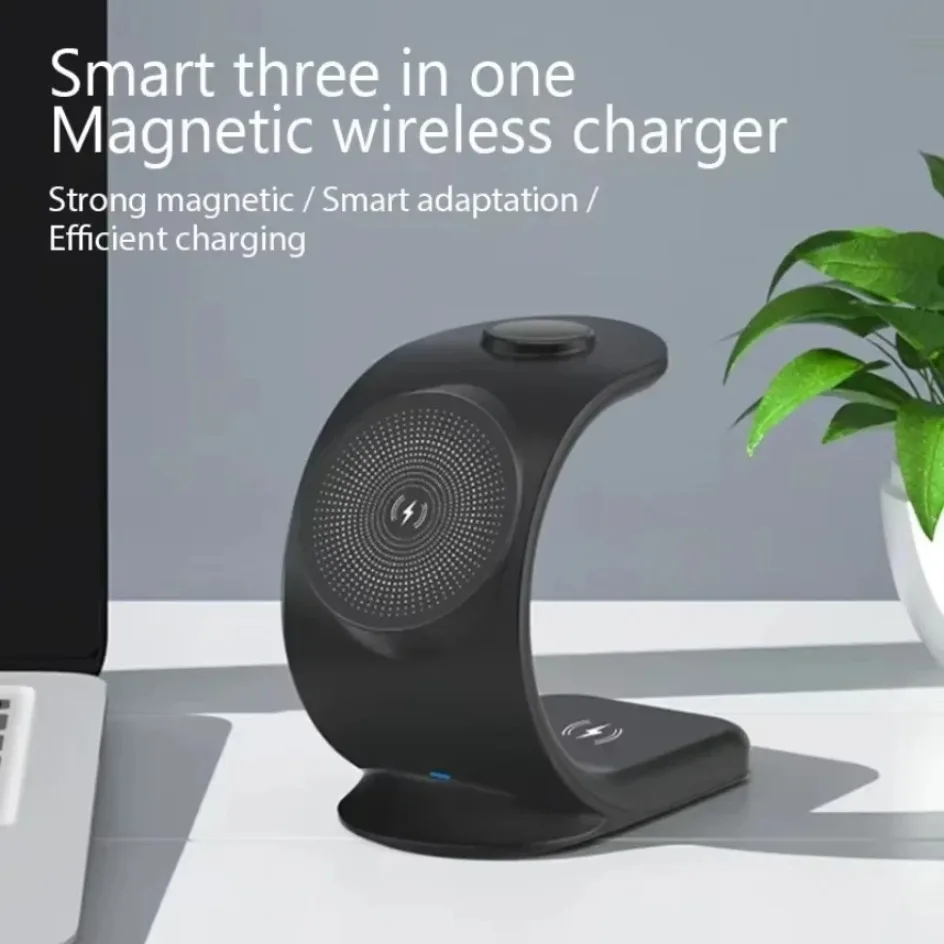 Magnetic Wireless Charger 3 in - Watch 7 Smartwatch Iphone ulasan dan harga