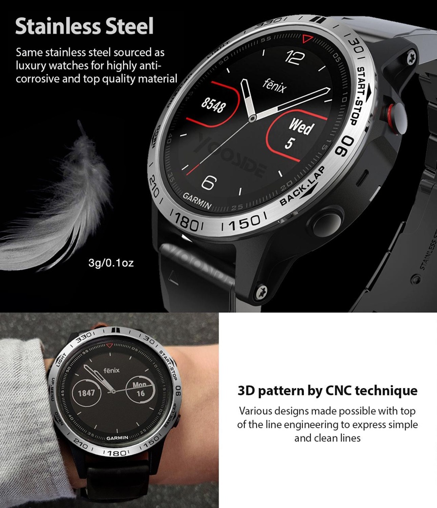 Bezel for Garmin Fenix 7 7X 6  - Smartwatch Ring Watches ulasan dan harga
