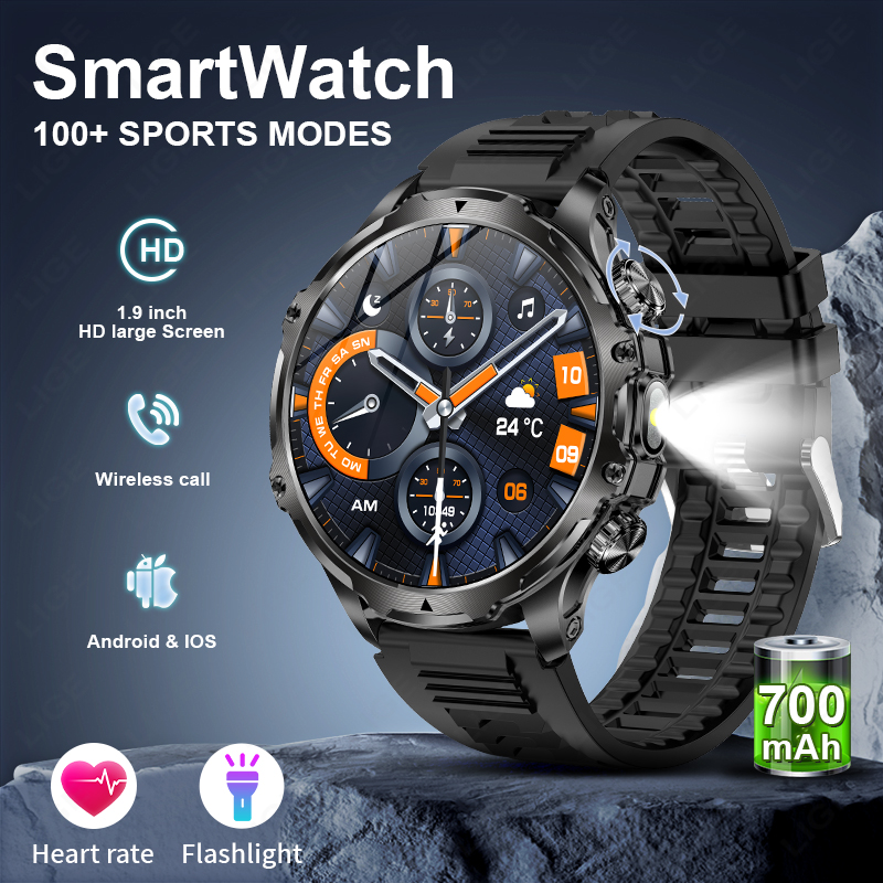 LIGE Smartwatch Military Men 1 - Timex Watches Smartwatch ulasan dan harga