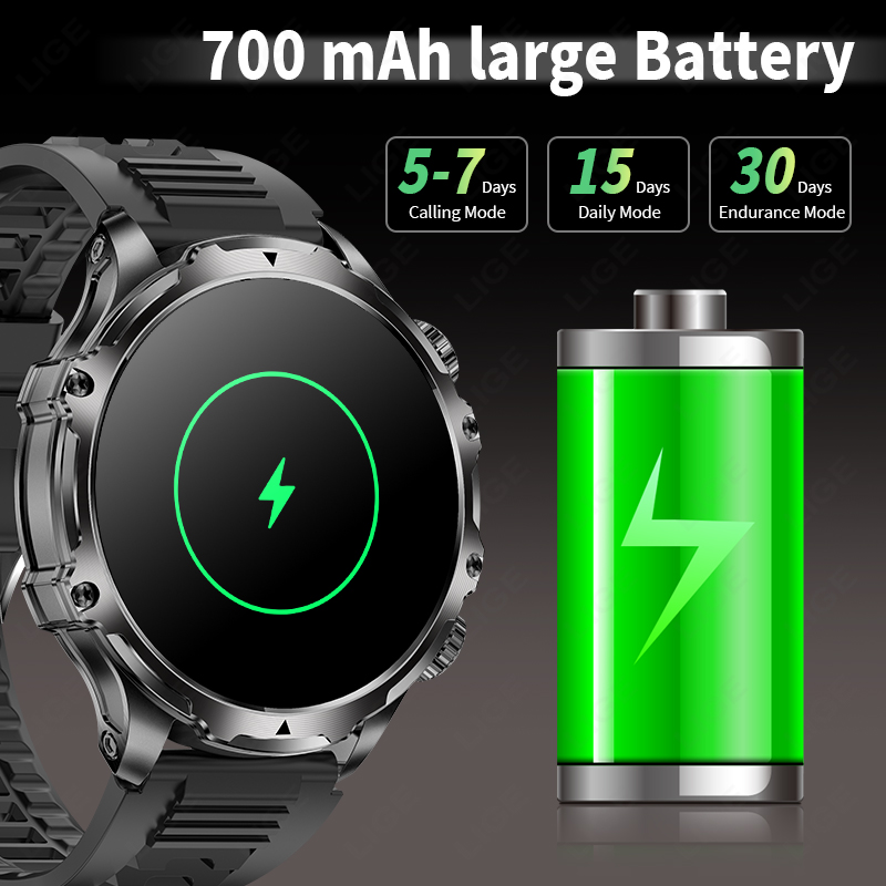 LIGE Smartwatch Military Men 1 - Timex Watches Smartwatch ulasan dan harga