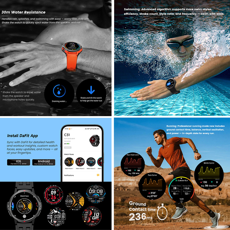 GPS Smart Watch Real-Time Trac - Timex Watches Smartwatch ulasan dan harga