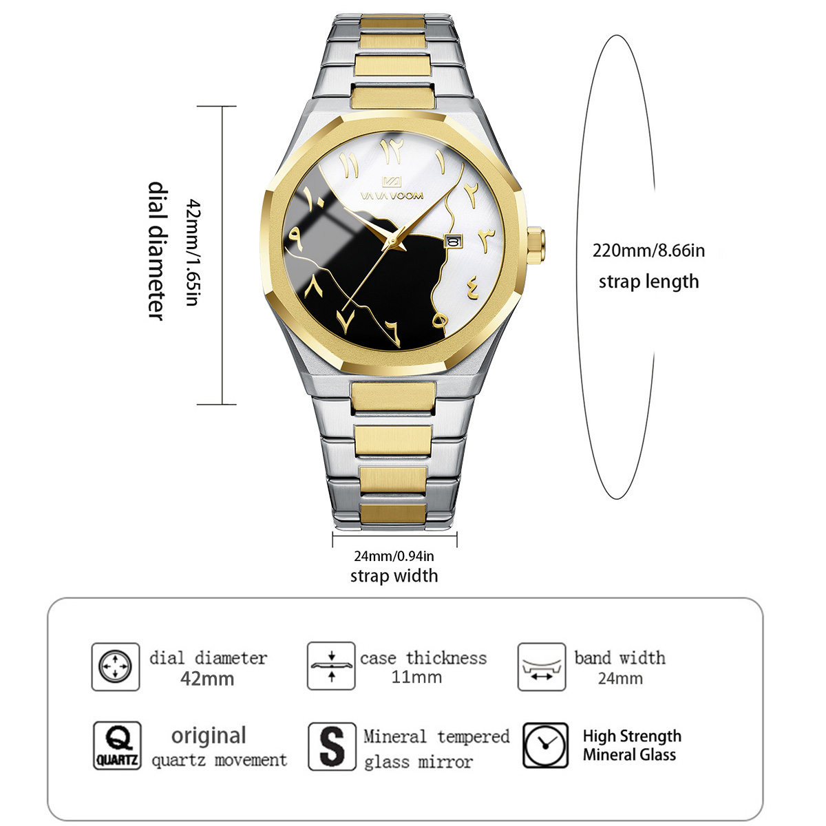 Top Brand Men Watch Marble Dia - Smartwatch Watches Brands For Men ulasan dan harga