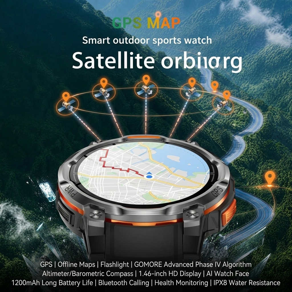 2026New Military Built-in GPS  - Watch Vs Smartwatch ulasan dan harga