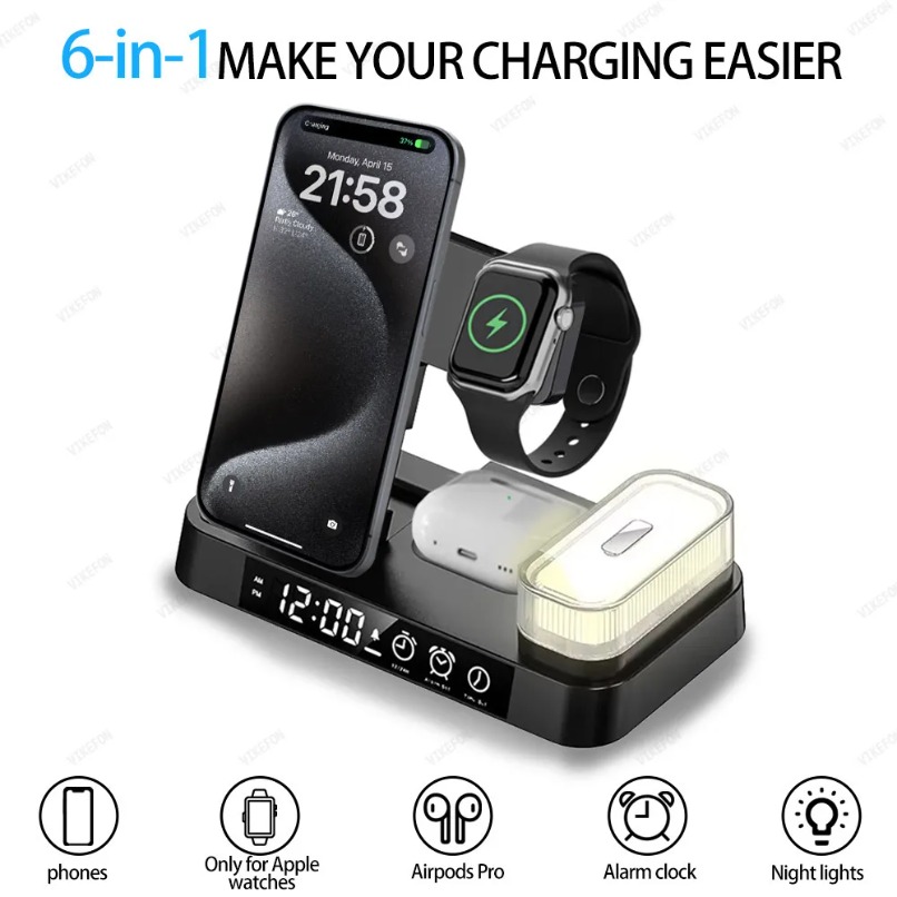 Removable LED 6 in 1 Wireless  - Watch 7 Smartwatch Iphone ulasan dan harga