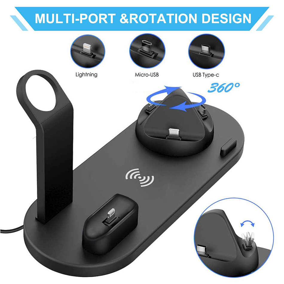 7 in 1 Wireless Charger Stand  - Watch 7 Smartwatch Iphone ulasan dan harga