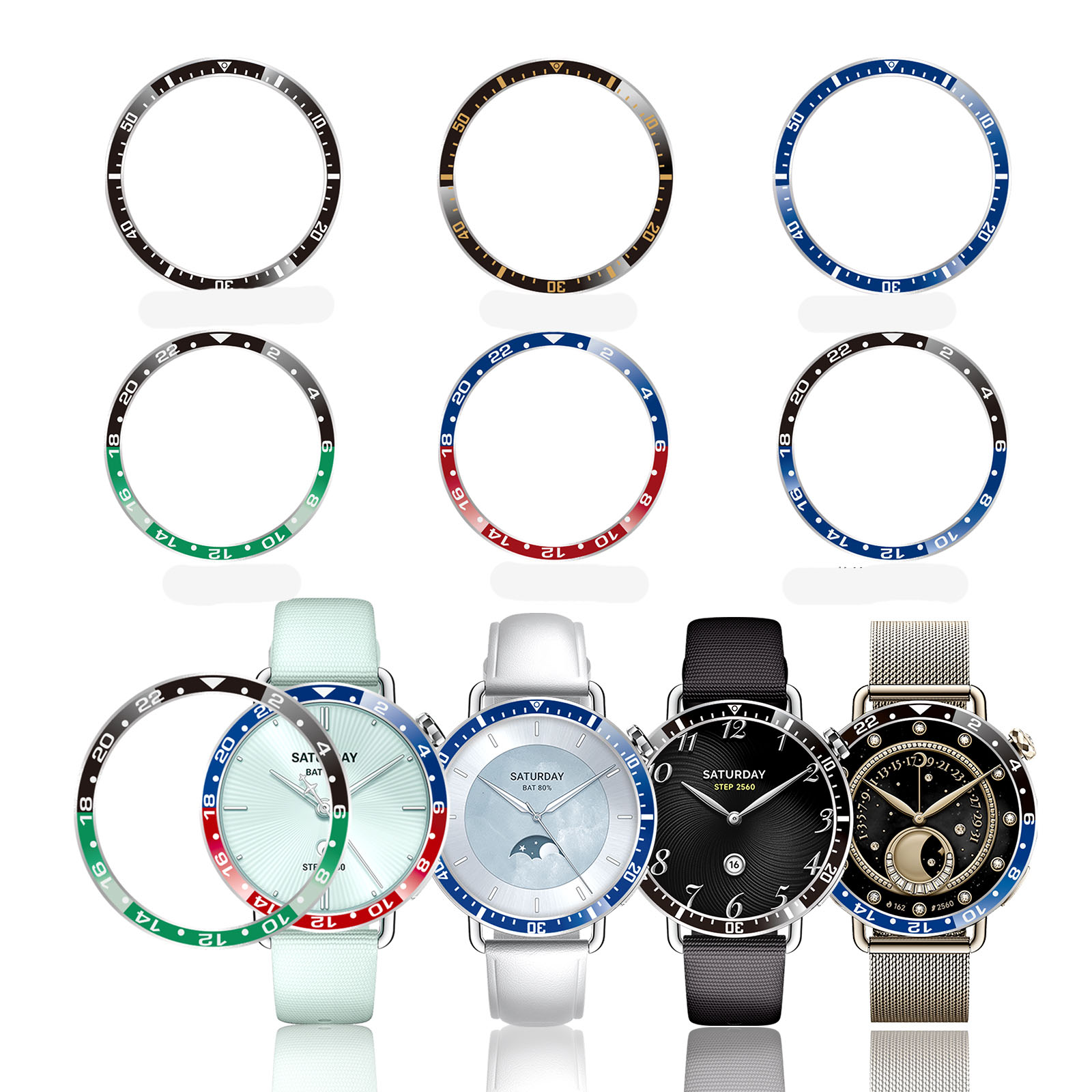 Heorland Case  Xiaomi Watch S4 - Smartwatch Ring Watches ulasan dan harga