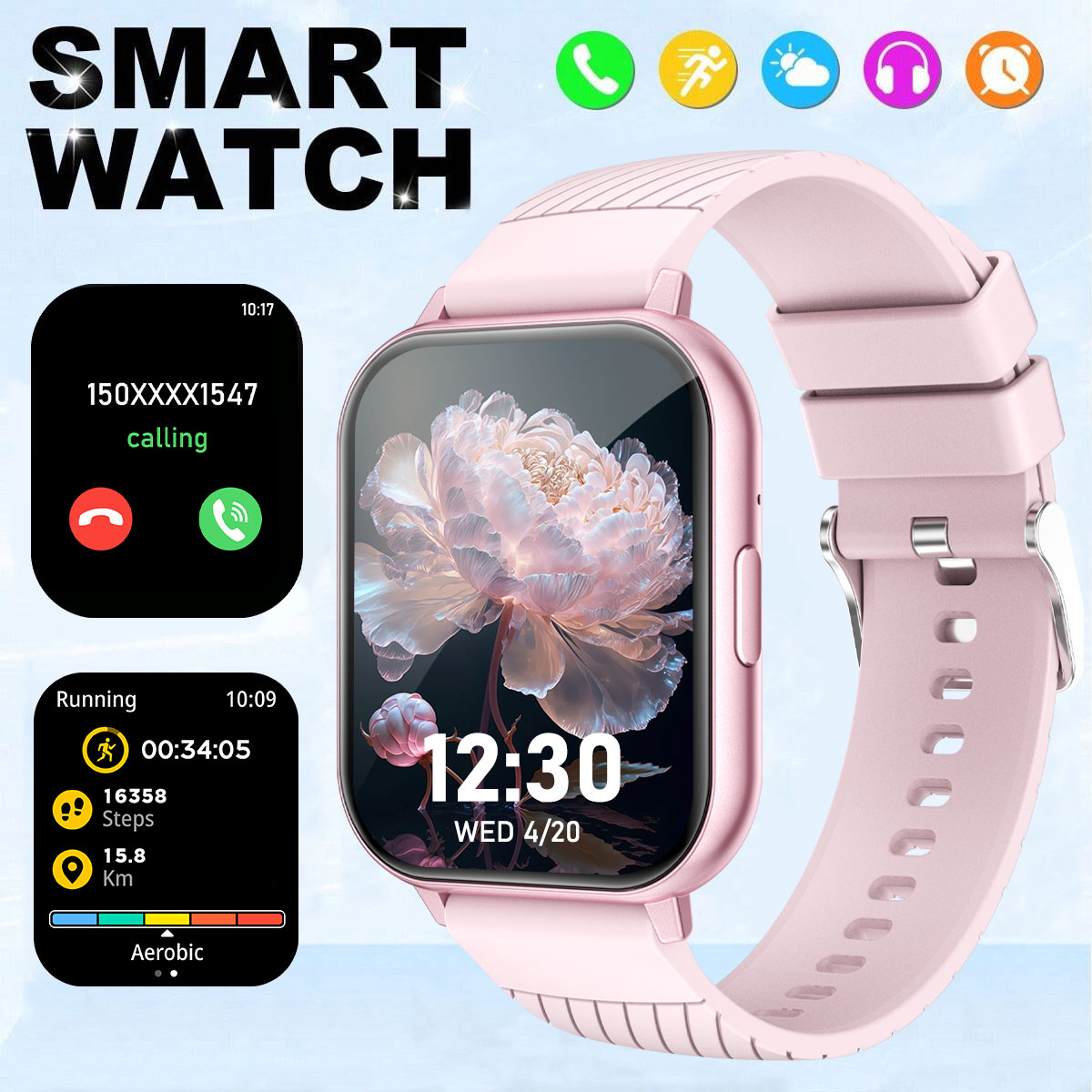 Multifunctional Smart Watch 1. - Smartwatch Watches Wallpaper ulasan dan harga