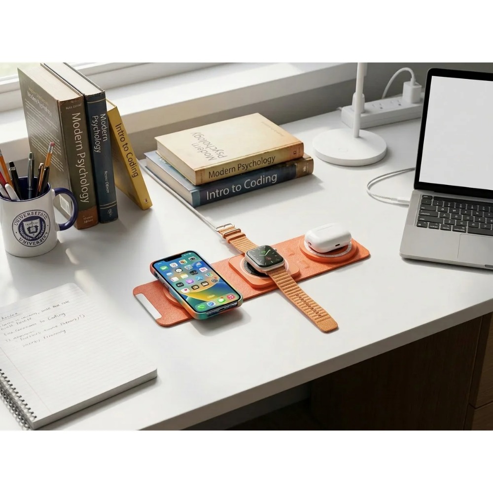 Wireless Charger 3 in 1 Chargi - Watch 7 Smartwatch Iphone ulasan dan harga