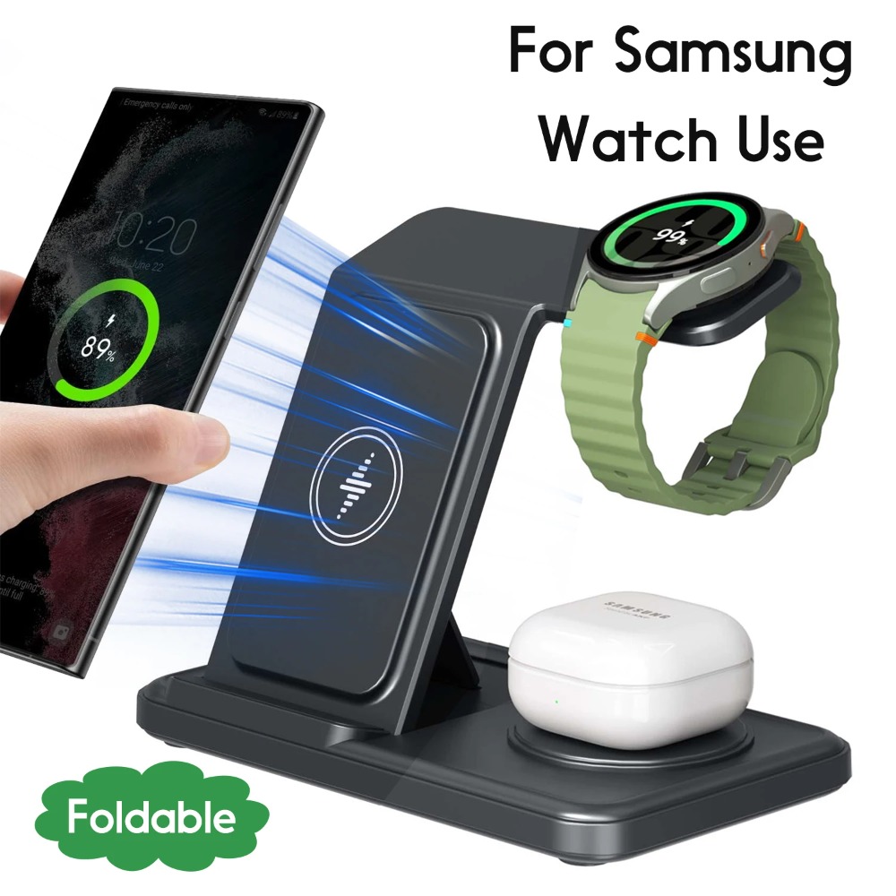 3 in 1 Wireless Charger Stand  - Watch 7 Smartwatch Iphone ulasan dan harga