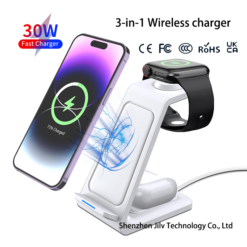 15W 3 in 1 Wireless Charger St - Watch 7 Smartwatch Iphone ulasan dan harga
